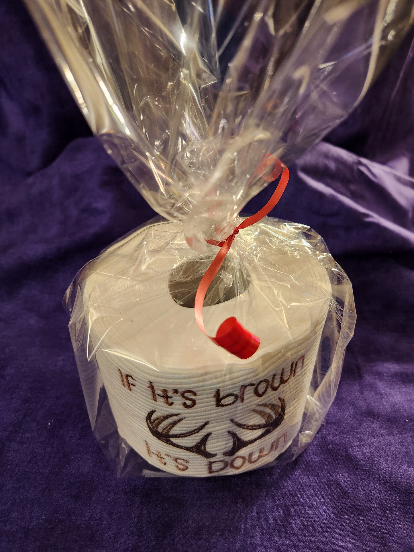 Deer antler embroidered toilet paper