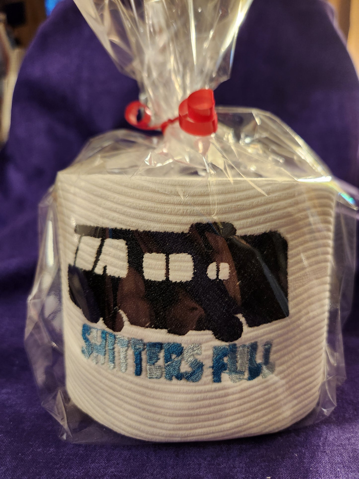 Shitters Full Embroidered Toilet Paper