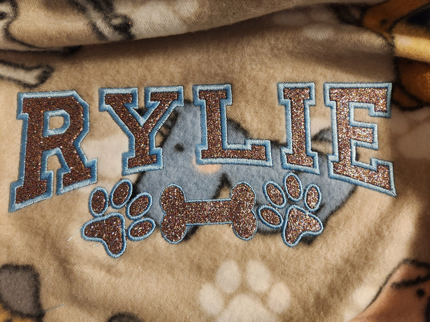 Custom Embroidered Fleece Throw Blanket