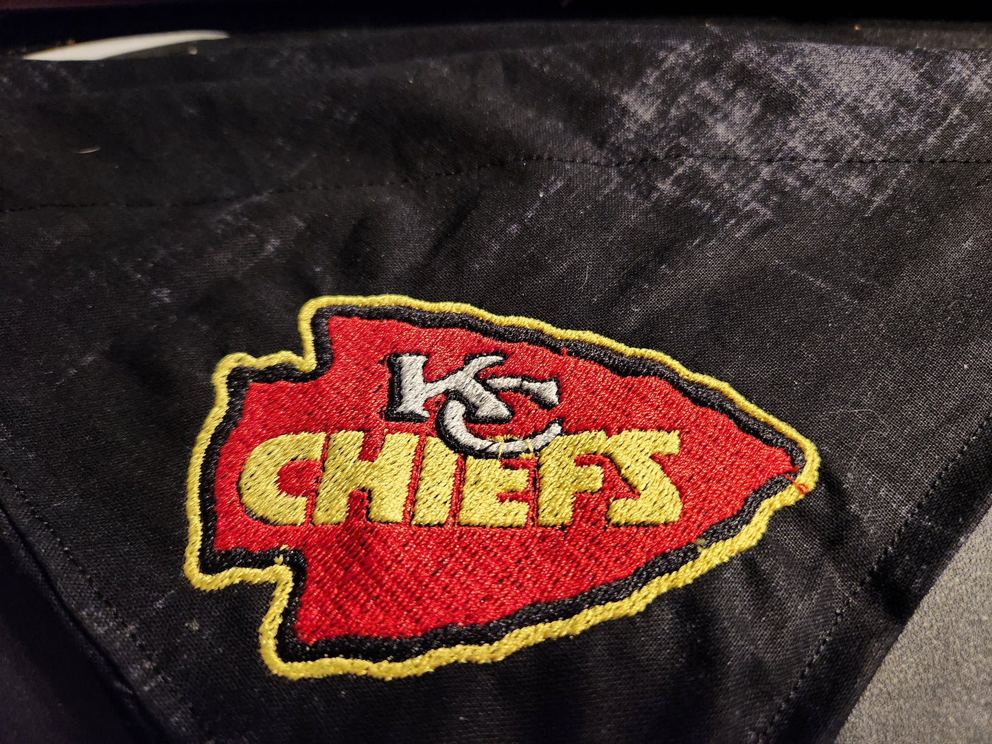 KC Chiefs Embroidered Dog Bandana