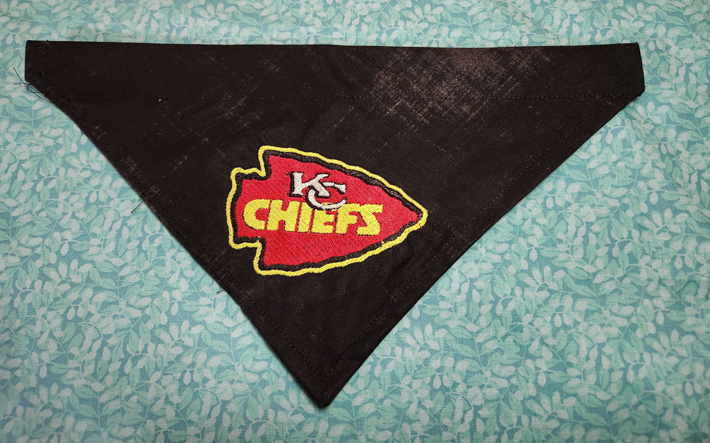 KC Chiefs Embroidered Dog Bandana
