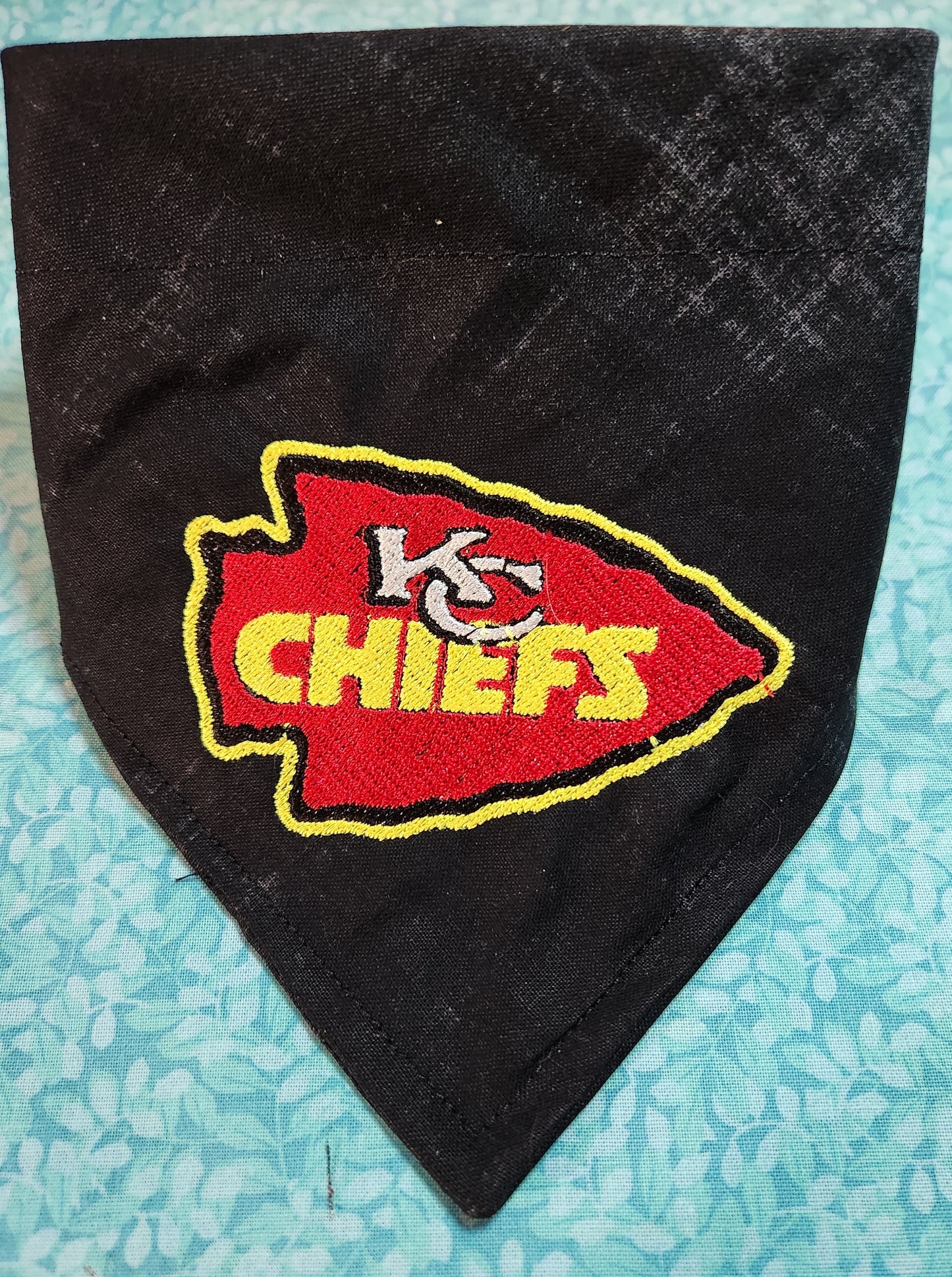 KC Chiefs Embroidered Dog Bandana