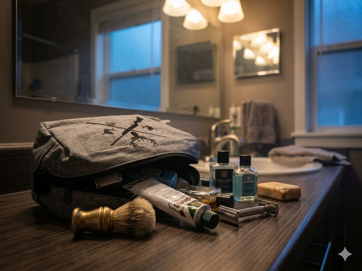 Men's Shave bag for the Outdoorsman in your life