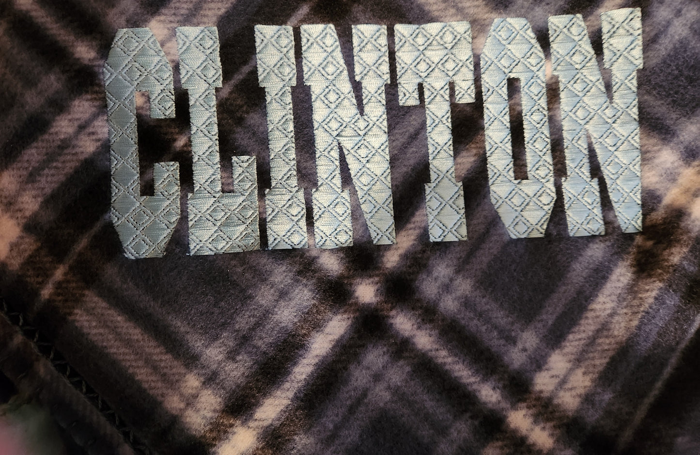 Custom Embroidered Fleece Throw Blanket