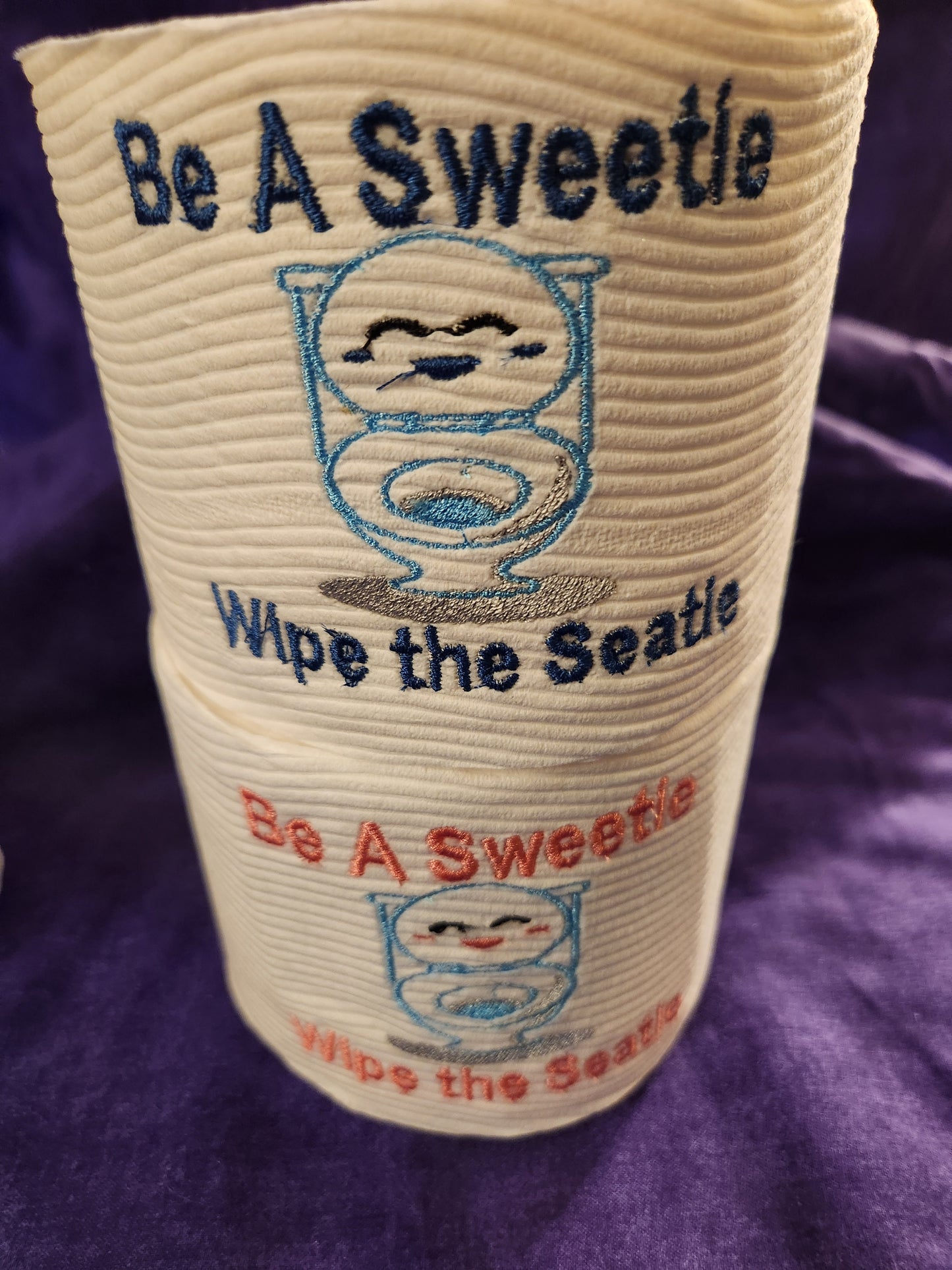 Be a Sweetie .. Wipe the Seatie Embroidered Toilet Paper