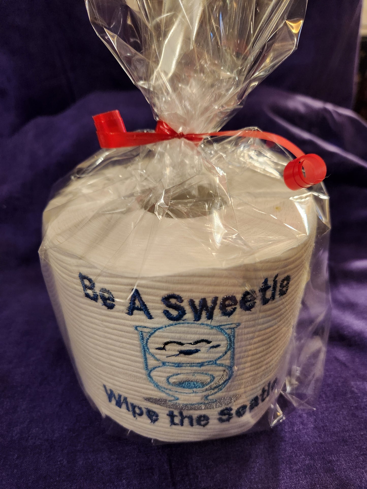 Be a Sweetie .. Wipe the Seatie Embroidered Toilet Paper