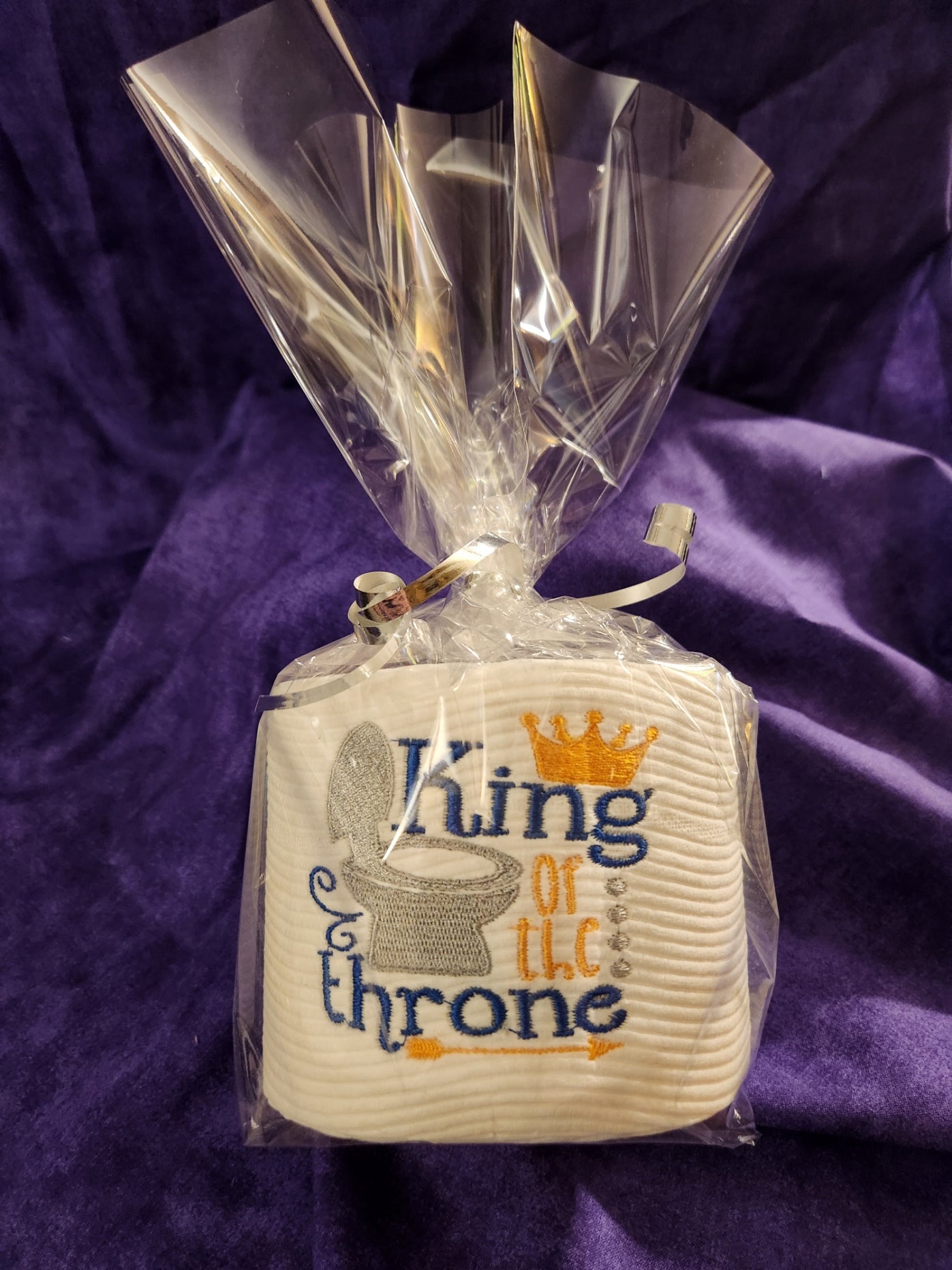 King Of The Throne Embroidered Toilet Paper