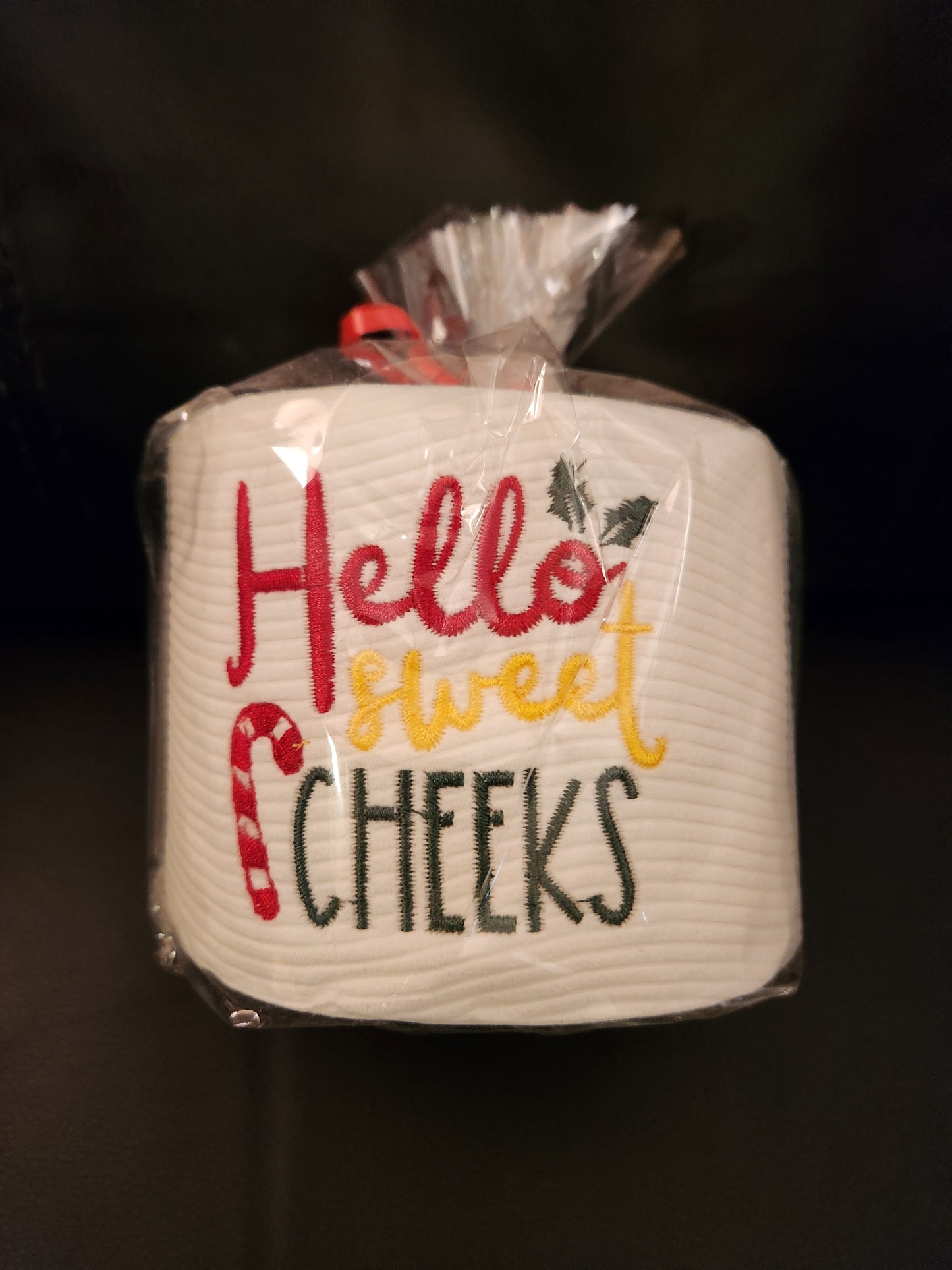 Hello Sweet Cheeks  Embroidered toilet paper