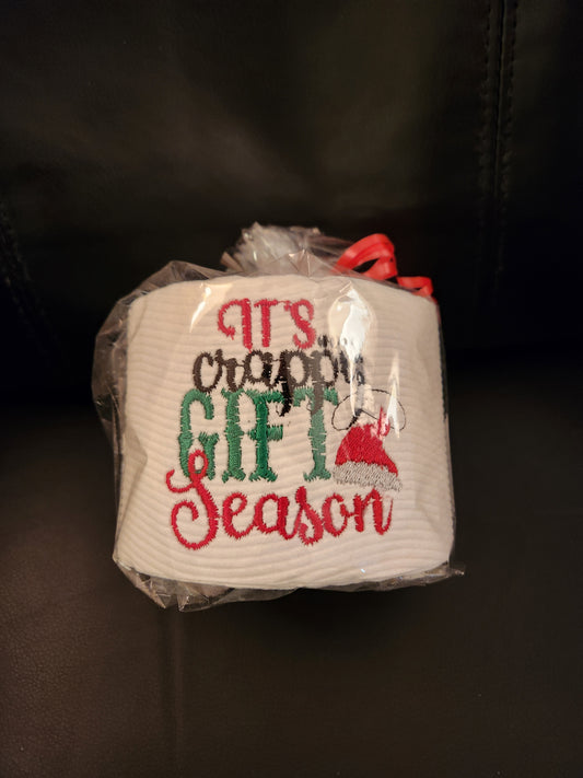 Crappy Gift Season  Embroidered toilet paper