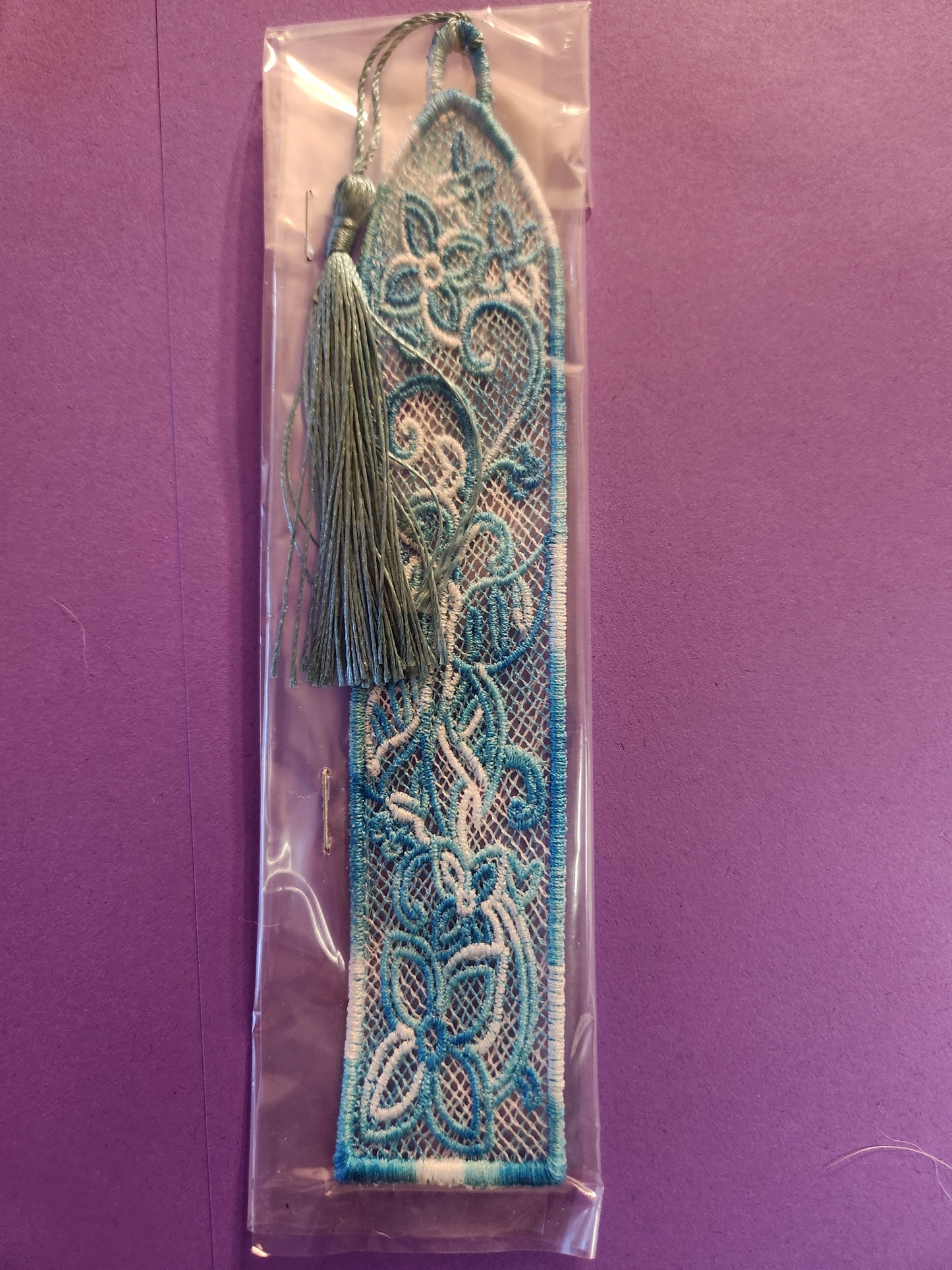 Floral lace book mark with Tassel