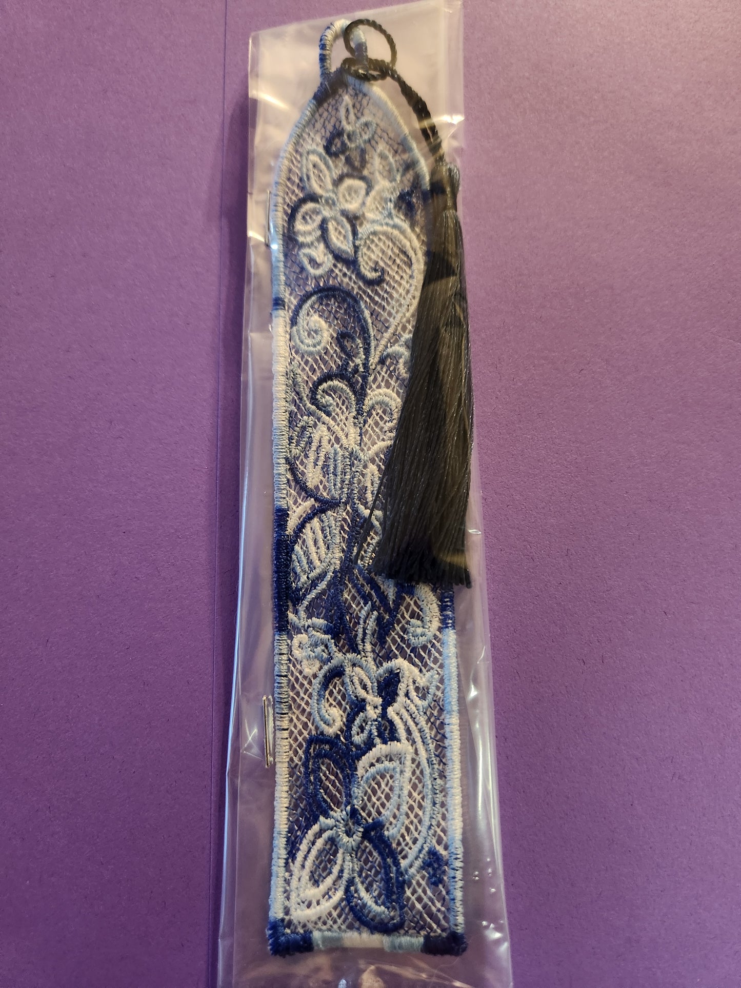 Floral lace book mark with Tassel