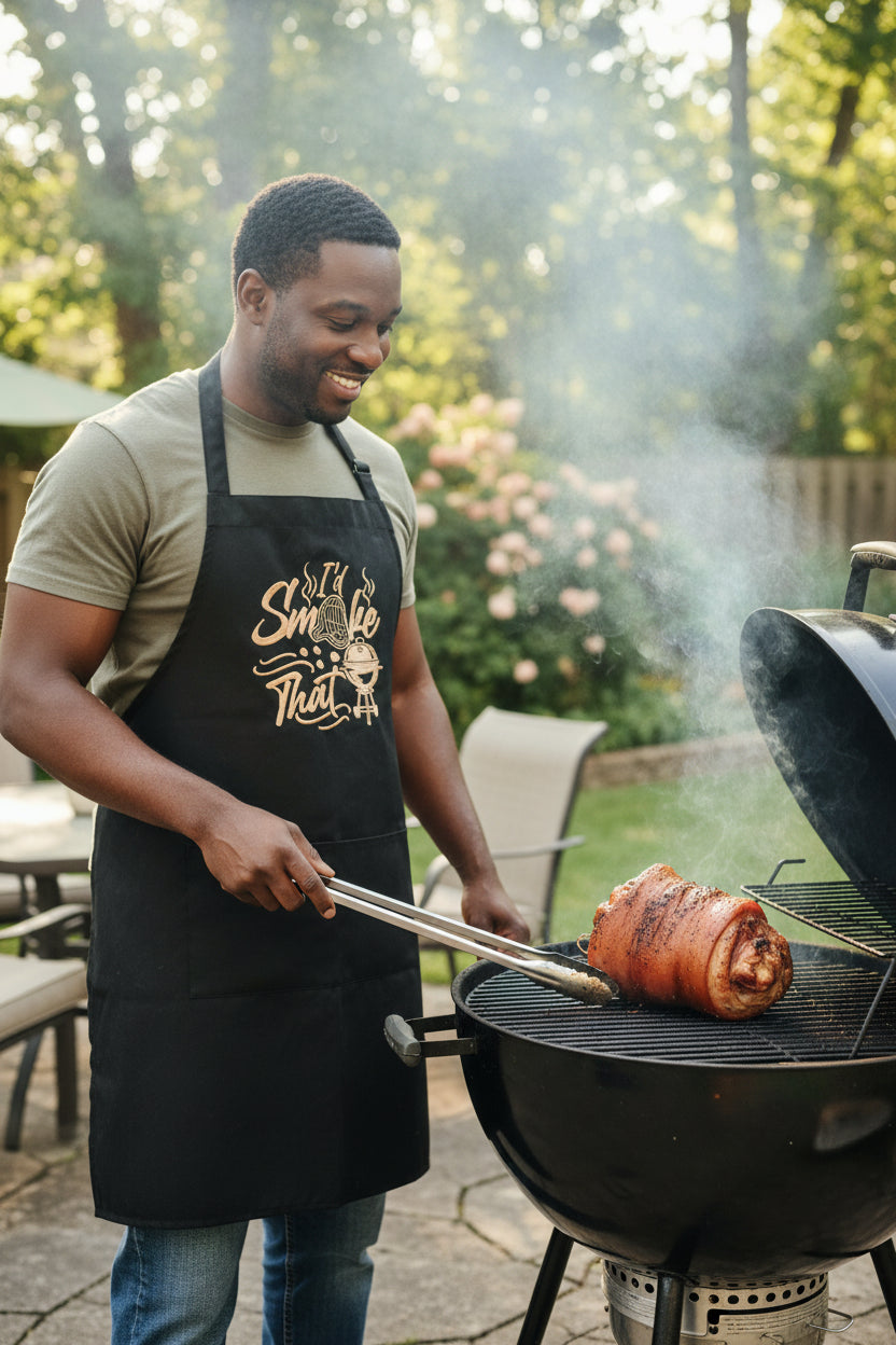 I'd Smoke That Embroidered Apron