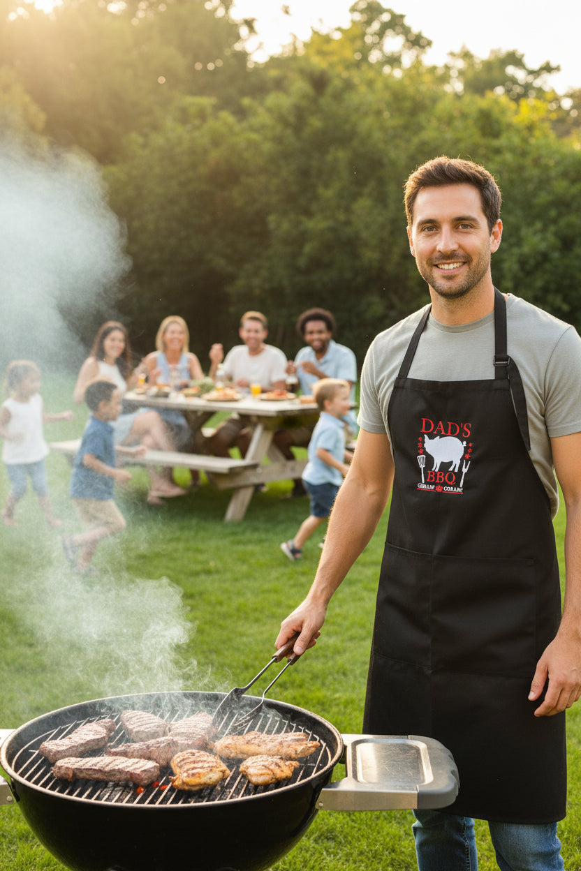 Embroidered Dads BBQ Apron