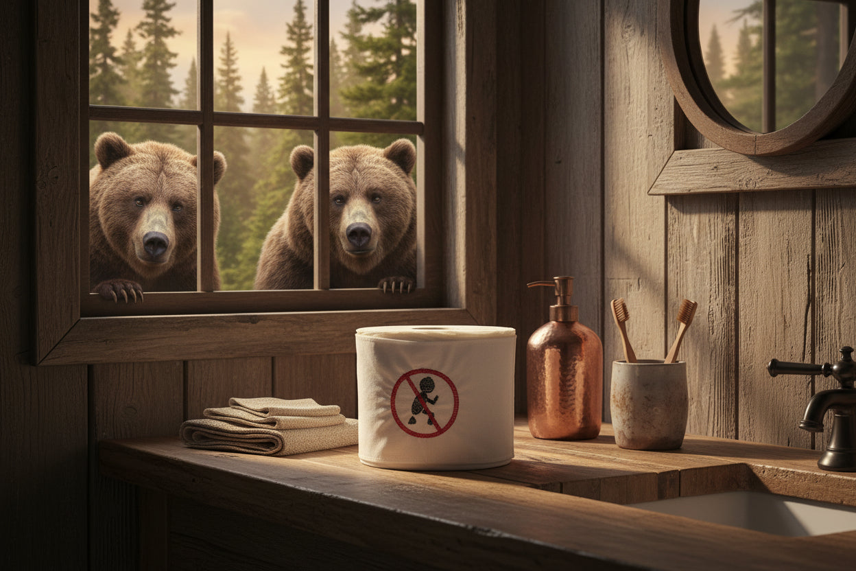 "No Pooping"  Embroidered Toilet Paper cover