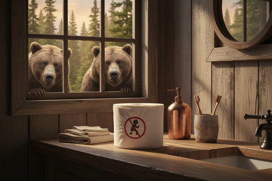 "No Pooping"  Embroidered Toilet Paper cover