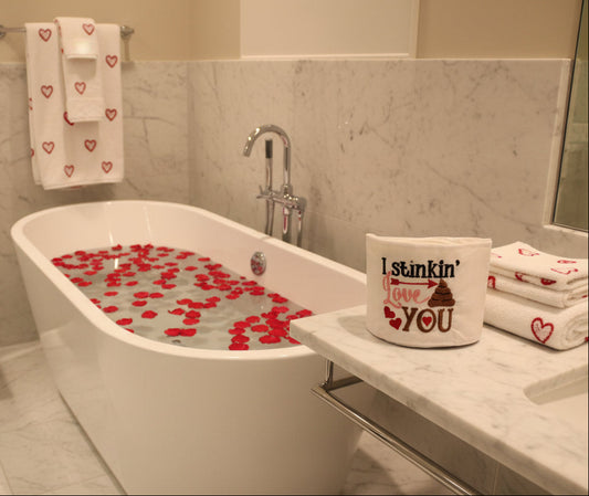 I stinking love you Embroidered Toilet Paper cover