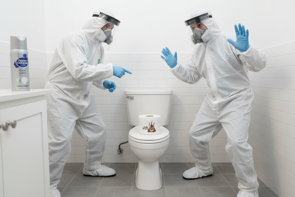 Code Brown Embroidered Toilet Paper cover