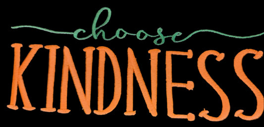 Choose Kindness Custom Embroidered T Shirt