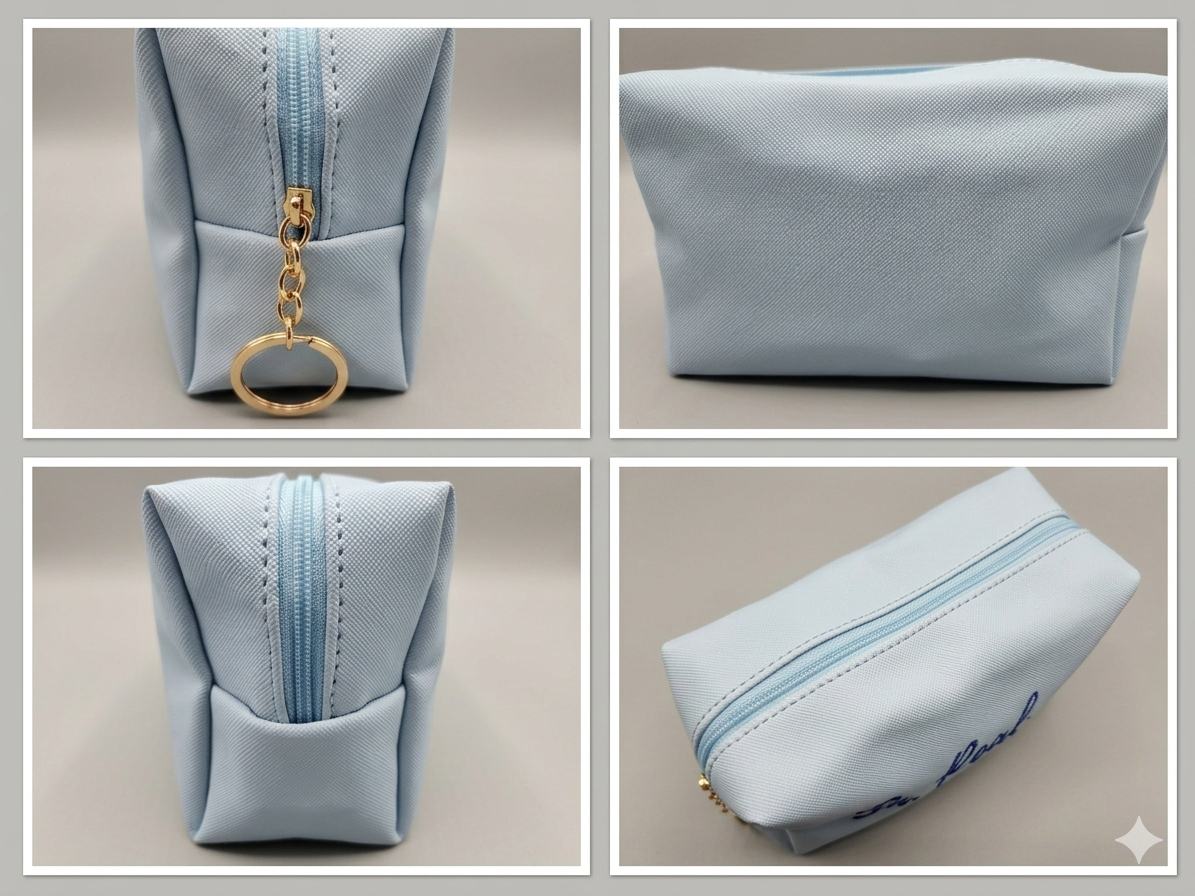 Go Make Today Amazing Embroidered Small Blue Bag