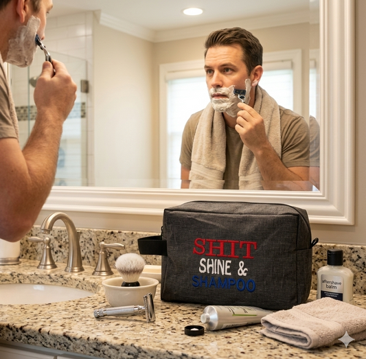 Shit Shine & Shampoo Men's Shave bag