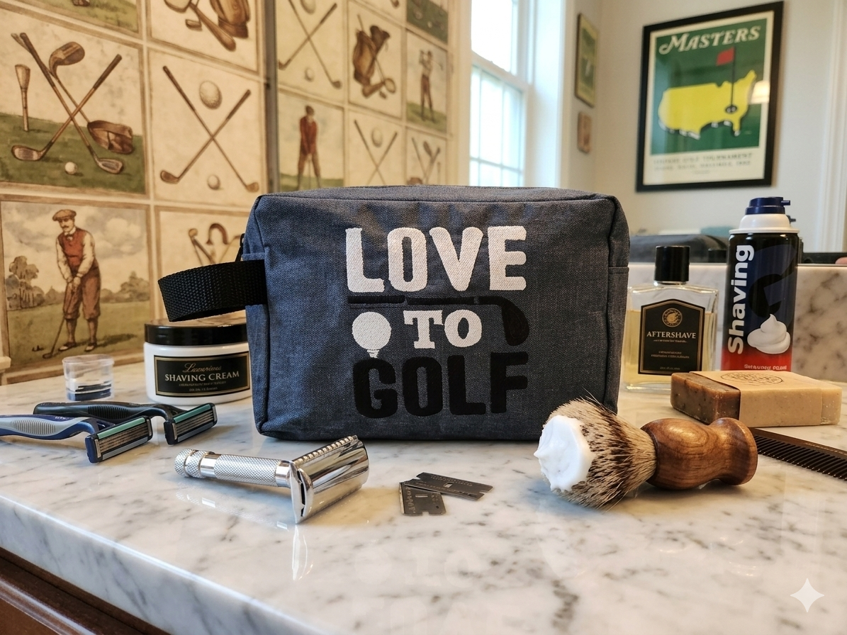 Men's Shave bag for the Golf Lover