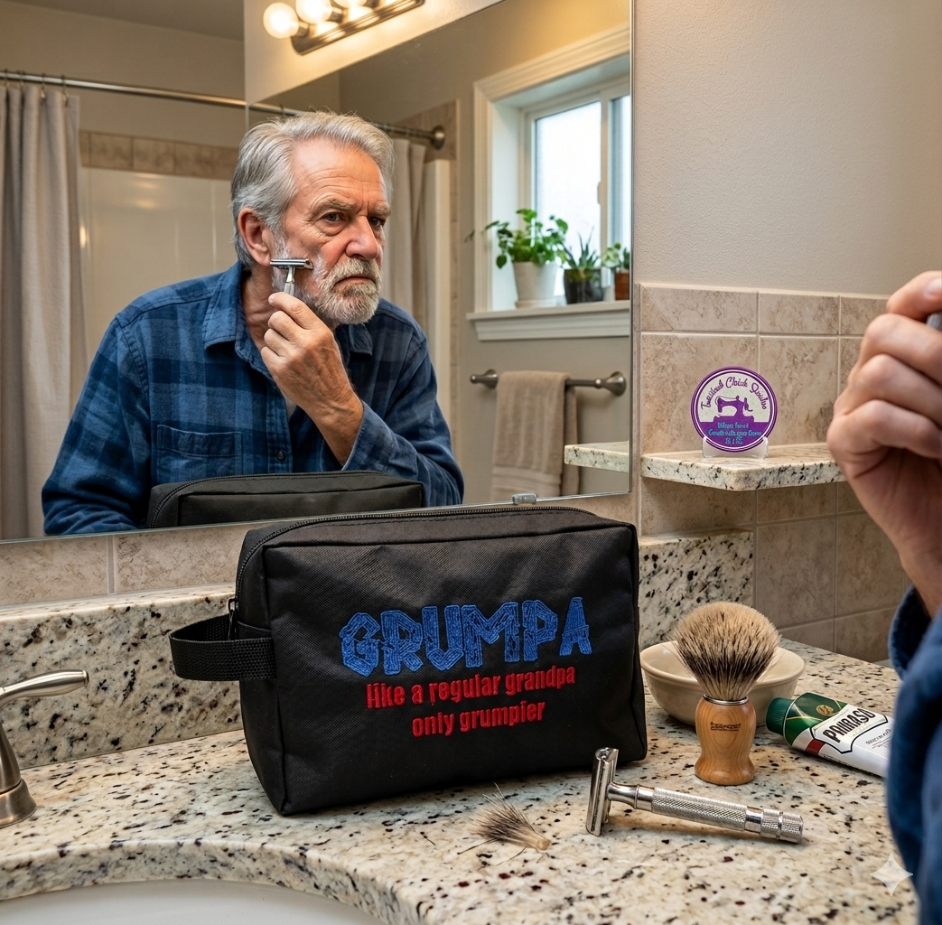 Men's Shave bag for a Special Grandpa