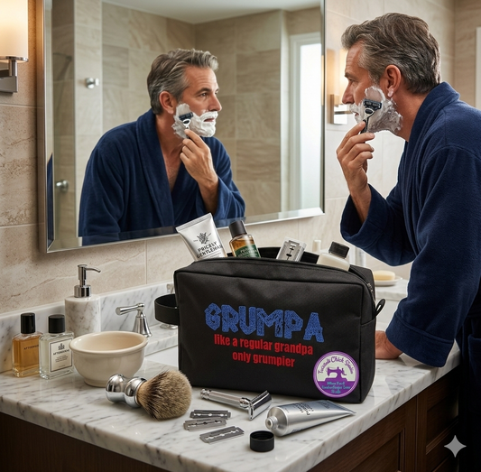 Men's Shave bag for a Special Grandpa