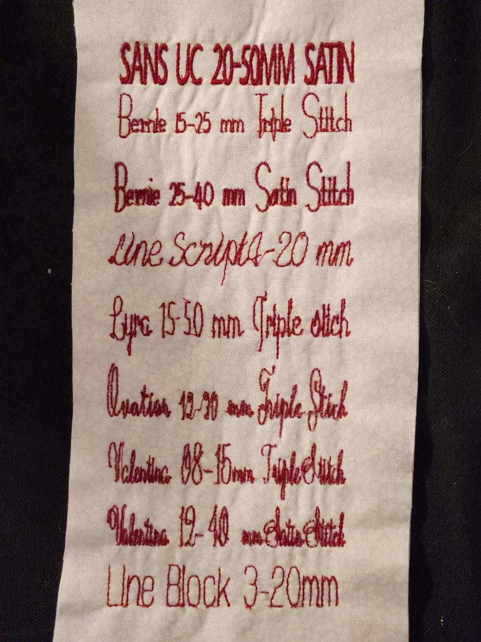 Custom Embroidered Quilt Label